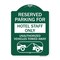 Signmission Reserved Parking for Hotel Staff Unauthorized Vehicles Towed Away Alum, 18" x 24", GW-1824-23097 A-DES-GW-1824-23097 - alternate 1